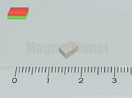 5x4x2 mm N40 NEODYM m�gnes has�b