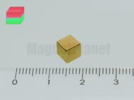 5 mm N50 NEODYM m�gnes kocka Au