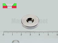 20x3/3,3 mm N38 NEODYM m�gnes gy�r� s�llyeszt�ssel (D�l)